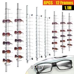 8 Pieces Eyeglasses Display Rod Sunglasses Wall-Mount Display Store Holder 11m