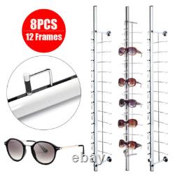 8 Pieces Eyeglasses Display Rod Sunglasses Wall-Mount Display Store Holder 11m