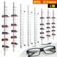 8pcs Eyeglasses Display Rod Sunglasses Wall-mount Display Store Holder 1.1m