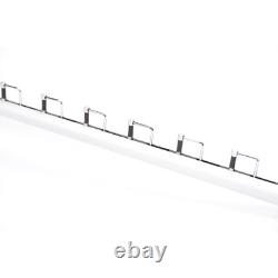 8Pcs Eyeglasses Display Rod Sunglasses Wall-Mount Display Store Holder 1.1m