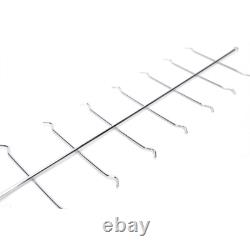 8Pcs Eyeglasses Display Rod Sunglasses Wall-Mount Display Store Holder 1.1m