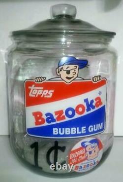 A Giant Super RARE Bazooka Bubble Gum Glass Counter Jar