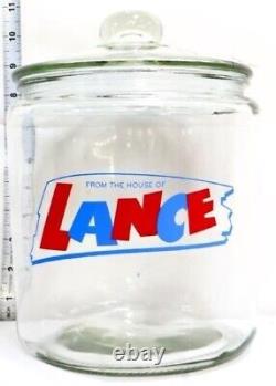 A Hard to Find Lance Crackers Glass Counter Jar