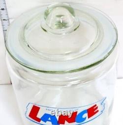 A Hard to Find Lance Crackers Glass Counter Jar