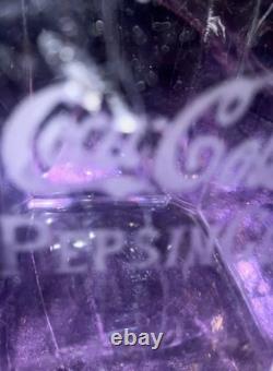 ANTIQUE COCACOLA EMBOSSED GLASS PEPSIN GUM JAR WithLID (FRANKLIN CARO CO)