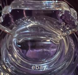 ANTIQUE COCACOLA EMBOSSED GLASS PEPSIN GUM JAR WithLID (FRANKLIN CARO CO)