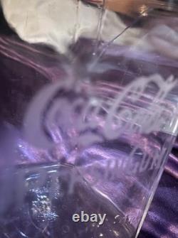 ANTIQUE COCACOLA EMBOSSED GLASS PEPSIN GUM JAR WithLID (FRANKLIN CARO CO)