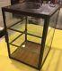 Antique Display Case-tin/glass Counter Top Store Case For Pies With2 Glass Shelves