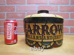 ARROW COLLARS AND SHIRTS Vintage Faux Stained Glass Advertising Lamp LIght Shade