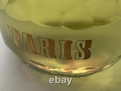 Advertising Faceted Glass Perfume D' Yves Saint Laurent Paris Store Display