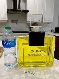 Alfred Sung Large Glass Dummy Factice Perfume Store Display Bottle