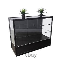 Aluminum Glass Clear Showcase Full Vision 48 Retail Store Display Shelf Counter