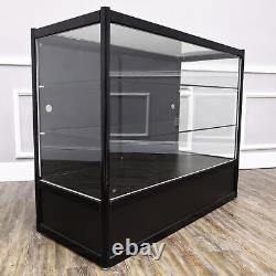 Aluminum Glass Clear Showcase Full Vision 48 Retail Store Display Shelf Counter