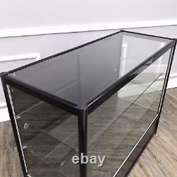 Aluminum Glass Clear Showcase Full Vision 48 Retail Store Display Shelf Counter