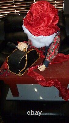 Animated Mechanical Hamberger Print Shop Gnome Christmas Store Window Display 1