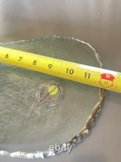 Annie Glass Edge Slab Platinum Cheese Board 12x8 Store Display