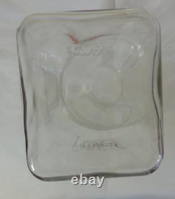 Antique 13 Large Lance Peanut Cracker Store Jar Heavy Glass 2 Logo with Metal Lid
