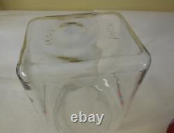 Antique 13 Large Lance Peanut Cracker Store Jar Heavy Glass 2 Logo with Metal Lid