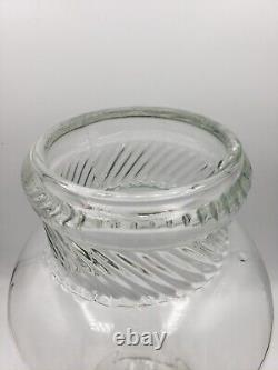 Antique 1800s Apothecary Clear Glass Candy Jar Store Display 13 withLid Tiffin