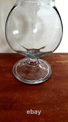 Antique 1800s Tiffin Dakota Apothecary Glass Candy Jar Store Display Hexagonal