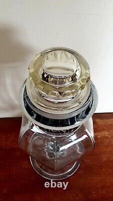 Antique 1800s Tiffin Dakota Apothecary Glass Candy Jar Store Display Hexagonal