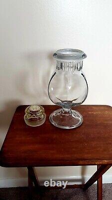 Antique 1800s Tiffin Dakota Apothecary Glass Candy Jar Store Display Hexagonal