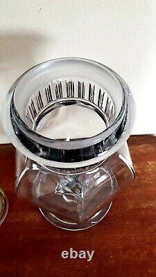 Antique 1800s Tiffin Dakota Apothecary Glass Candy Jar Store Display Hexagonal