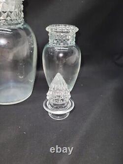 Antique 1900s Tiffin Dakota Apothecary Glass Jar Store Display set Of 3 #5254