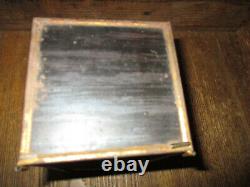 Antique 1915 Metal & Glass Boston Garters Display Case 1 Box Nos Garters