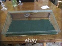 Antique 1930s Oak and Glass Slant Front County Store Counter Top Display Case