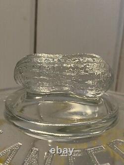 Antique 1930s Planters MR PEANUT Glass Country Store Display Advertising Jar WOW