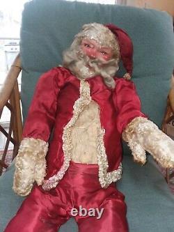 Antique 36 Vtg Santa Clause Doll Belsnickel Store Window Display To Restore Old