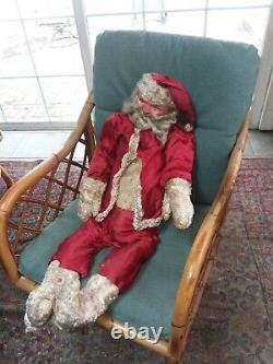 Antique 36 Vtg Santa Clause Doll Belsnickel Store Window Display To Restore Old