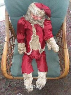 Antique 36 Vtg Santa Clause Doll Belsnickel Store Window Display To Restore Old