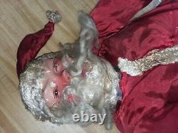 Antique 36 Vtg Santa Clause Doll Belsnickel Store Window Display To Restore Old