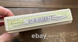Antique ADAMS PEPSIN TUTTI FRUTTI Peppermint GUM Store Display Box Glass Lid