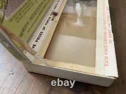 Antique ADAMS PEPSIN TUTTI FRUTTI Peppermint GUM Store Display Box Glass Lid