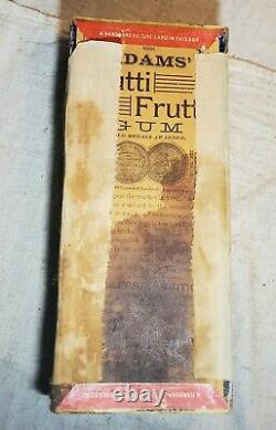 Antique Adams Tutti Frutti Chewing Gum Store Display 180 Pieces Box Glass Insert