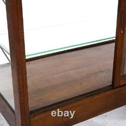 Antique Arts & Crafts Oak & Glass Country Store Counter Display Showcase, c1900