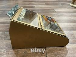 Antique BUNTE CANDY Store Display Advertising GENERAL STORE Tin & Glass RARE