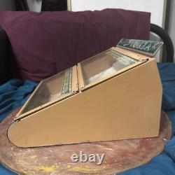 Antique BUNTE CANDY Store Display Advertising Tin/Glass GREAT CONDITION RARE