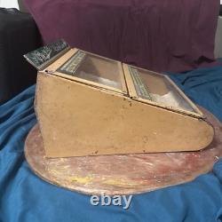 Antique BUNTE CANDY Store Display Advertising Tin/Glass GREAT CONDITION RARE