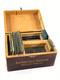 Antique Blue Ridge Glass Corp Salesman Sample Box Complete Kingsport Tn