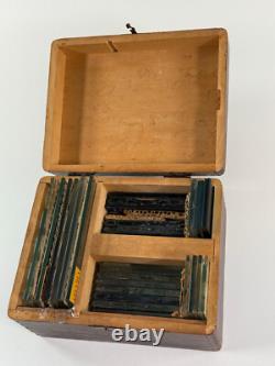 Antique Blue Ridge Glass Corp Salesman Sample Box COMPLETE Kingsport TN