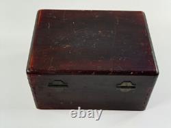 Antique Blue Ridge Glass Corp Salesman Sample Box COMPLETE Kingsport TN