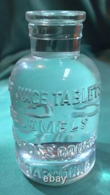 Antique Candy Bros. Mfg. Co. Advertising Paperweight Solid Glass Embossed