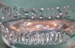 Antique Candy Bros. Mfg. Co. Advertising Paperweight Solid Glass Embossed