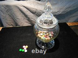 Antique Candy Store Counter Top Display Glass Jar