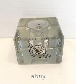 Antique Carters Fountain Pen Fluid Ink Store Counter Display Glass Block
