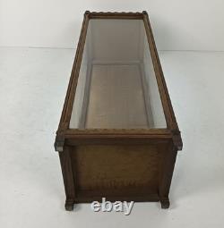 Antique Chapel Display Cabinet for statue hand carved wood gothic gorgeous, glas